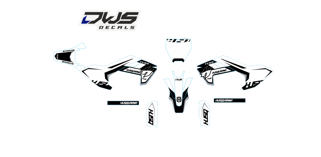 TC 50 husqvarna side panels nummers nummern startnummern cross mx dirtbike supercross 2017 2018 2019 2020 radiator trimkit front fender forkcovers rear fender