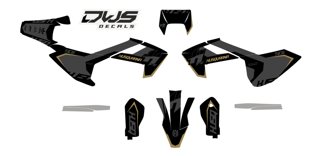 Husqvarna TE FE 2017 2018 2019 model 4 set - decals Radiator kit - decals side panels - decals Trimkit cross enduro mx suoermoto supermotard