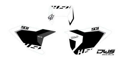 Husqvarna TE FE 2017 2018 2019 model 6 nummerset
 
Gehele stickerset bestaande uit
- Nummerset (5 delig)

 

consisting off

 - numbers - side panels and front number