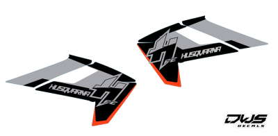 Radiaset Husqvarna TE FE 2017 2018 2019 model 3 set
 Radiaset bestaande uit:
- Radiaset (2 delig)
 Radiatorkit consisting off:
 - 2 decals radiator