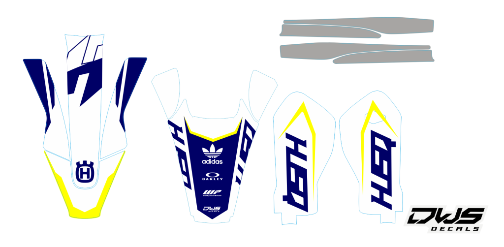 Trimset Husqvarna TE FE 2017 2018 2019 model 3
 
Gehele stickerset bestaande uit:


- voorspatbord sticker

- achterspatbord sticker

- achterbrug stickers

- voorpoot stickers

 

consisting off:


- decal front fender

- decal rear f