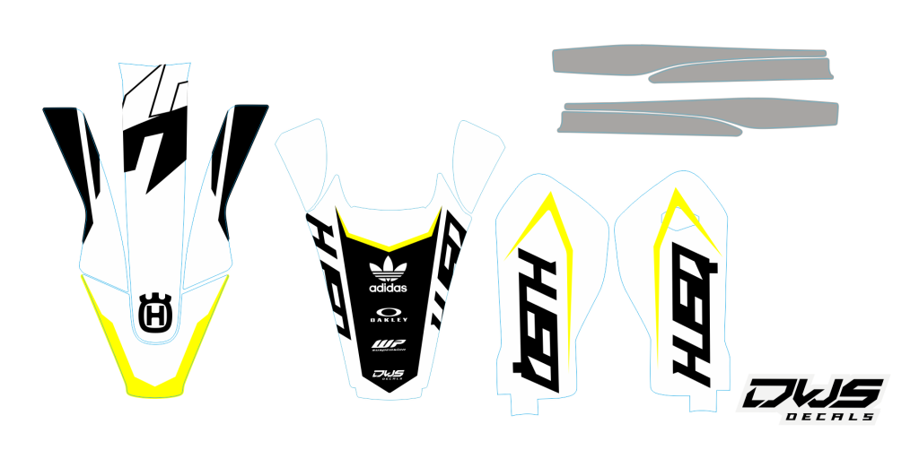 Trimset Husqvarna TE FE 2017 2018 2019 model 3
 
Gehele stickerset bestaande uit:


- voorspatbord sticker

- achterspatbord sticker

- achterbrug stickers

- voorpoot stickers

 

consisting off:


- decal front fender

- decal rear f