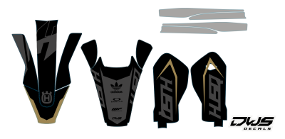 Trimset Husqvarna TE FE 2017 2018 2019 model 3
 
Gehele stickerset bestaande uit:


- voorspatbord sticker

- achterspatbord sticker

- achterbrug stickers

- voorpoot stickers

 

consisting off:


- decal front fender

- decal rear f