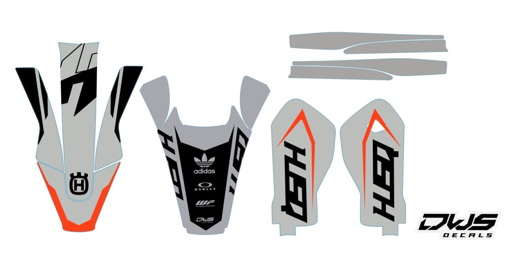 Trimset Husqvarna TE FE 2017 2018 2019 model 3
 
Gehele stickerset bestaande uit:


- voorspatbord sticker

- achterspatbord sticker

- achterbrug stickers

- voorpoot stickers

 

consisting off:


- decal front fender

- decal rear f