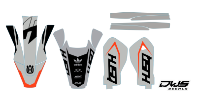 Trimset Husqvarna TE FE 2017 2018 2019 model 3
 
Gehele stickerset bestaande uit:


- voorspatbord sticker

- achterspatbord sticker

- achterbrug stickers

- voorpoot stickers

 

consisting off:


- decal front fender

- decal rear f