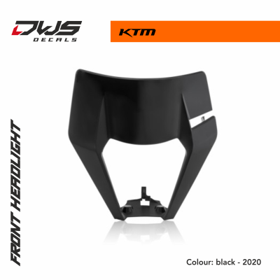 KTM headlight maske black exc 2020 enduro dws decals acerbis