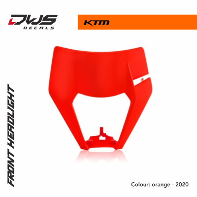KTM headlight maske black exc 2020 enduro dws decals acerbis