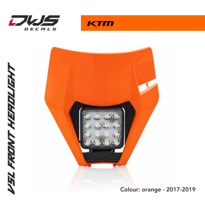VSL HEADLIGHT MASK KTM 17-19 - ORANGE
SKU: AC 0023949.011.016