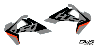 Husqvarna TC FC 2019 2020 decal stickerset cross mx dws decals radiator shrouds radia tank 