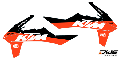 Radiaset KTM 690 SMC R 2019 Model 6 dws decals