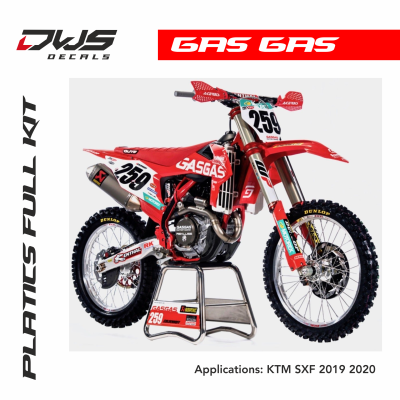 ktm sx sxf 125 250 350 450 gas gas red R-tech dws decals new