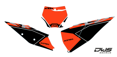 ktm sx sx-f 2019 2020 2021 125 250 350 450 500 nummerntafel number kit : front    2 side panels decals decals dws decals smf new supermotard cross mx