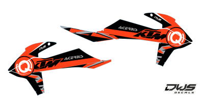 ktm radia radiator tank kappen dws decals smf supermofools sx sxf exc exc-f 2019 2020 2021