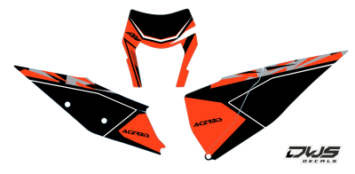 ktm exc exc-f 2019 2020 2021 125 250 350 450 500 nummerntafel number kit : front    2 side panels decals decals dws decals smf new supermotard cross mx