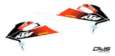 ktm radia radiator tank kappen dws decals smf supermofools sx sxf exc exc-f 2019 2020 2021