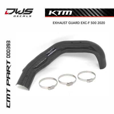 CARBON EXHAUST GUARD for KTM EXC-F 500 (EU - EUROPE MODEL) 2020 Dws decals dwsdecals cmt