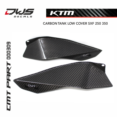 CARBON TANK LOW. COVER for KTM SXF 350 2011 - 2012 - 2013 - 2014 - 2015 CMT DWSDECALS DWS DECALS