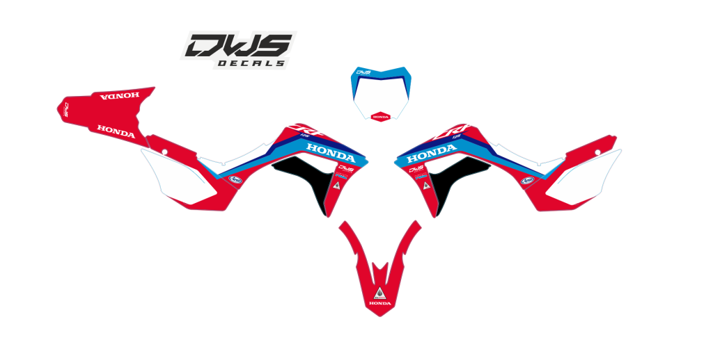 Honda CRF 125 2020 Set Model 1 dws decals dwsdecals stickerset