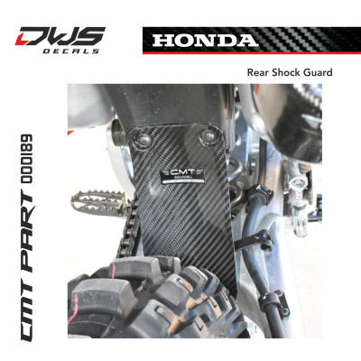 WEIGHT
20 g
DESCRIPTION
The high quality of the carbon rear shock guard designed in prepreg carbon. for the Honda CRF 450 2017 - 2018 models it is guaranteed by the autoclave polymerization process with which each individual product is processed.

It