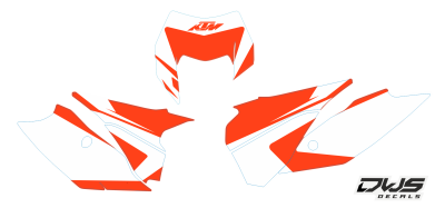 Nummerset KTM EXC  125 150 250 350 450 2014/2016 model 7
 
 
Nummerset bestaande uit
- Voornummer en zijnummers (5 delig)