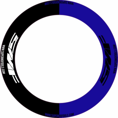 Wheel rim model 13  SMF halftone blue