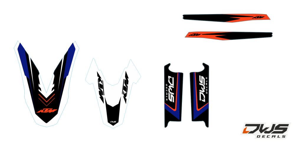 Trimset KTM 690 SMC 2008 2009 2010 2011 model 4
Trimset bestaande uit:
- Voorspatbord sticker (1 delig)
- Achterspatbord sticker (1 delig)
- Voorvorkbeschermer stickers (2 delig)

- Achterbrug stickers (2 delig)

 

trimset consisting of the nex