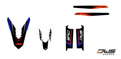 Trimset KTM 690 SMC 2008 2009 2010 2011 model 4
Trimset bestaande uit:
- Voorspatbord sticker (1 delig)
- Achterspatbord sticker (1 delig)
- Voorvorkbeschermer stickers (2 delig)

- Achterbrug stickers (2 delig)

 

trimset consisting of the nex