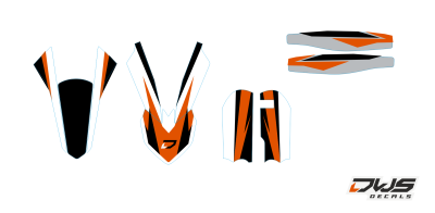 Trimset Ktm Sx 65 2016 model 3 Decals dekor design graphics aufklebe stickerset nummerset dws mx