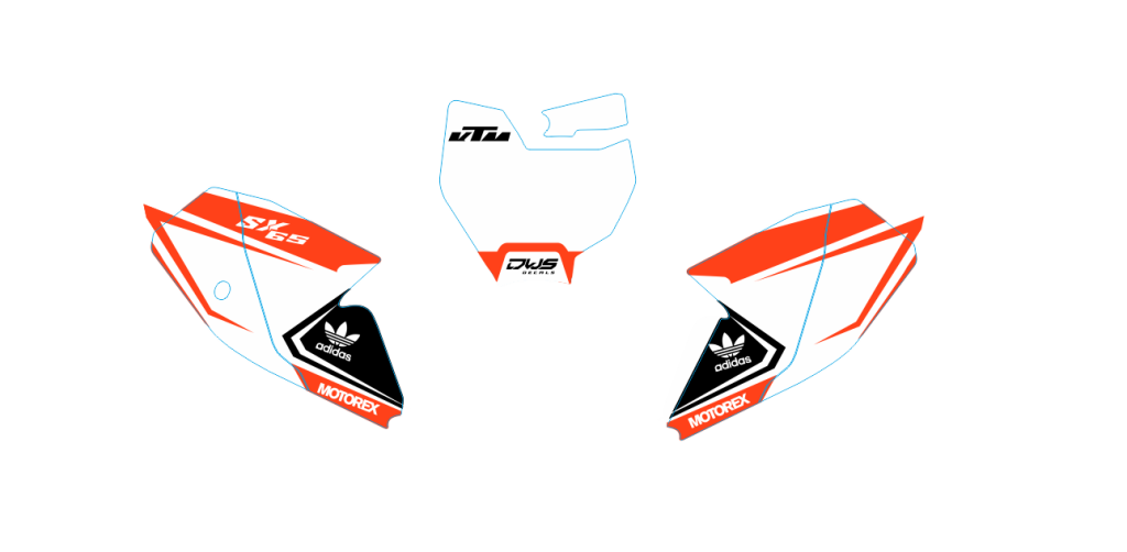 KTM SX 65 2016 2021 model 14 nummerset 