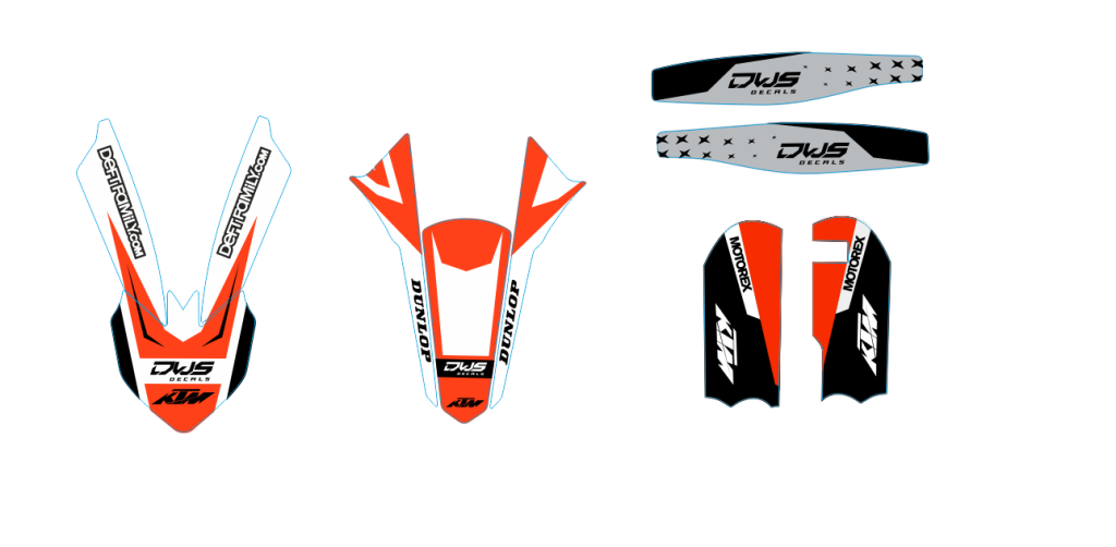 KTM SX 65 2016 2021 model 14 trimset