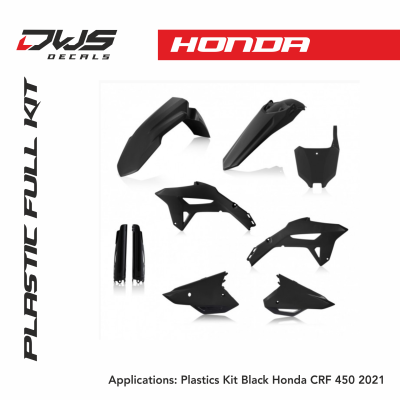 Honda crf 450 2021 plastic kit DWS decals Honda stickerset decals grapichs