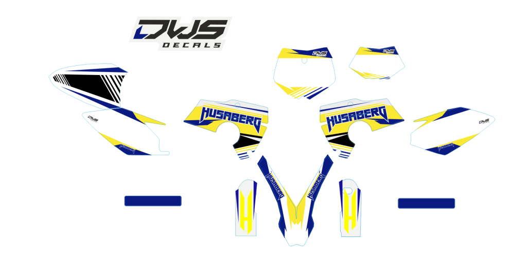 Complete stickerset Husaberg FE 650 2006 2007 2008 Decals dekor decore design graphics aufklebe stickerset nummerset dws mx