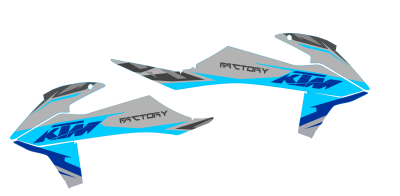 Radiaset KTM SX-F SX 125 150 250 350 450 2016/2017 Model 1
Radiaset bestaande uit
- 2 radiastickers (6-delig)