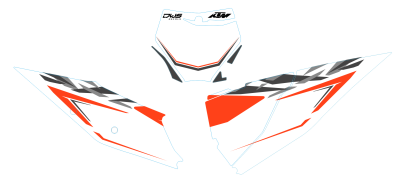 Nummerset KTM SX-F SX 125 150 250 350 450 2016/2017 Model 1
Nummerset bestaande uit
- Voornummer en zijnummers (5 delig) dws decals motocross grapichs plastic dirtbike supermoto