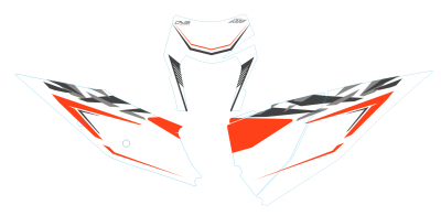 KTM EXC 125 250 300 350 450 500 2020 Model 34 nummerset