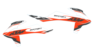 Radiaset KTM SX-F SX 125 150 250 350 450 2016/2017 Model 1
Radiaset bestaande uit
- 2 radiastickers (6-delig) dws decals dirtbike motocross supermoto grapichs plastics 