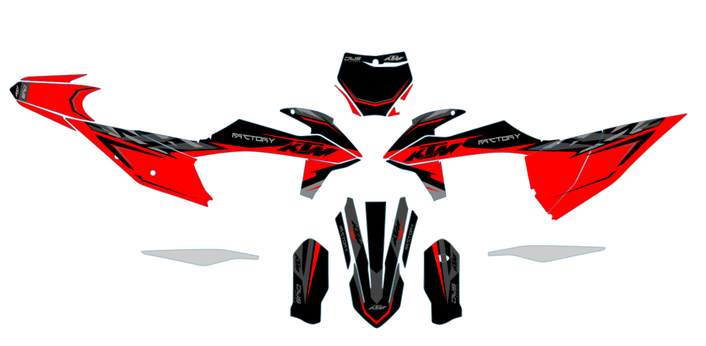 Complete stickerset KTM SX SX-F 125 150 250 350 450 2019 2020
Gehele stickerset bestaande uit
- Radiaset (6 delig)
- Nummerset (4 delig)
- Trimset (10 delig)

 

Complete decalkit KTM SX SX-F 125 150 250 350 450 2019 

consisting off:
- Radiato