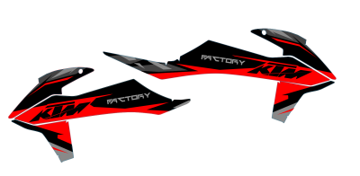 Radiaset KTM SX-F SX 125 150 250 350 450 2016/2017 Model 1
Radiaset bestaande uit
- 2 radiastickers (6-delig)red decals dws decals motocross dirtbike supermoto 