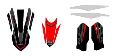 Trimset KTM SX-F SX 125 150 250 350 450 2016/2017 Model 2
Trimset bestaande uit:
- Voorspatbord sticker
- Achterspatbord sticker (3 delig)
- Voorvorkbeschermer stickers - (2 delig)
- Brugstickers - (2 delig dws decals dirtbike motocross supermot 
