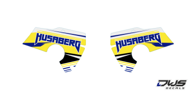 Radiaset Husaberg FE 650 2006 2007 2008 Decals dekor decore design graphics aufklebe stickerset nummerset dws mx