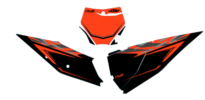 Nummerset KTM SX-F SX 125 150 250 350 450 2016/2017 Model 1
Nummerset bestaande uit
- Voornummer en zijnummers (5 delig)