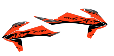 Radiaset KTM SX-F SX 125 150 250 350 450 2016/2017 Model 3
Radiaset bestaande uit
- 2 Radiastickers (6 delig)