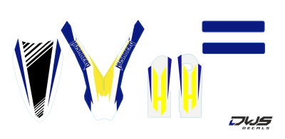 trimset Husaberg FE 650 2006 2007 2008 Decals dekor decore design graphics aufklebe stickerset nummerset dws mx