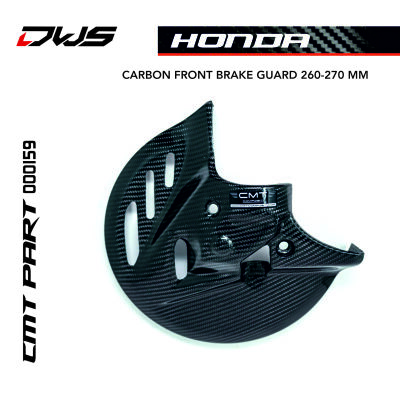 CARBON FRONT BRAKE GUARD 260-270 MM for HONDA CRF 450 R 2021