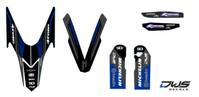 Trimset Husaberg FE 390 450 570 2009 2010 2011 2012 Decals dekor decore design graphics aufklebe stickerset nummerset dws mx