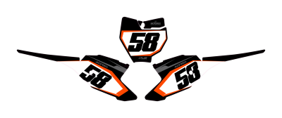 KTM SX 50 2016/2022 nummerset model 10