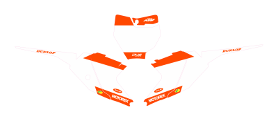 KTM SX 65 2016-2022 nummerset model 17