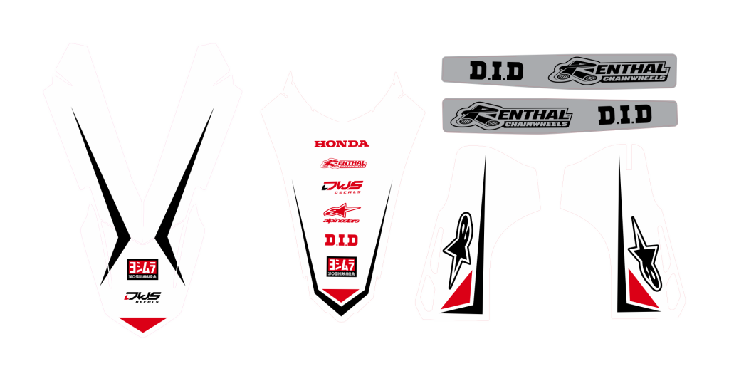 Honda CRF 250 2022 / Honda CRF 450 2021 2022 Trimset model 6