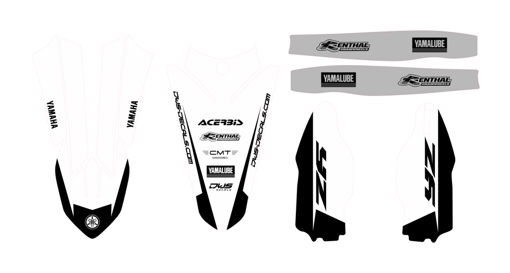YAMAHA YZF 250 4T 2019-2022 YAMAHA YZF 450 4T 2018 - 2022 Trimset Model 9