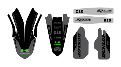 Kawasaki KXF 450 2019 2022 Trimset model 5